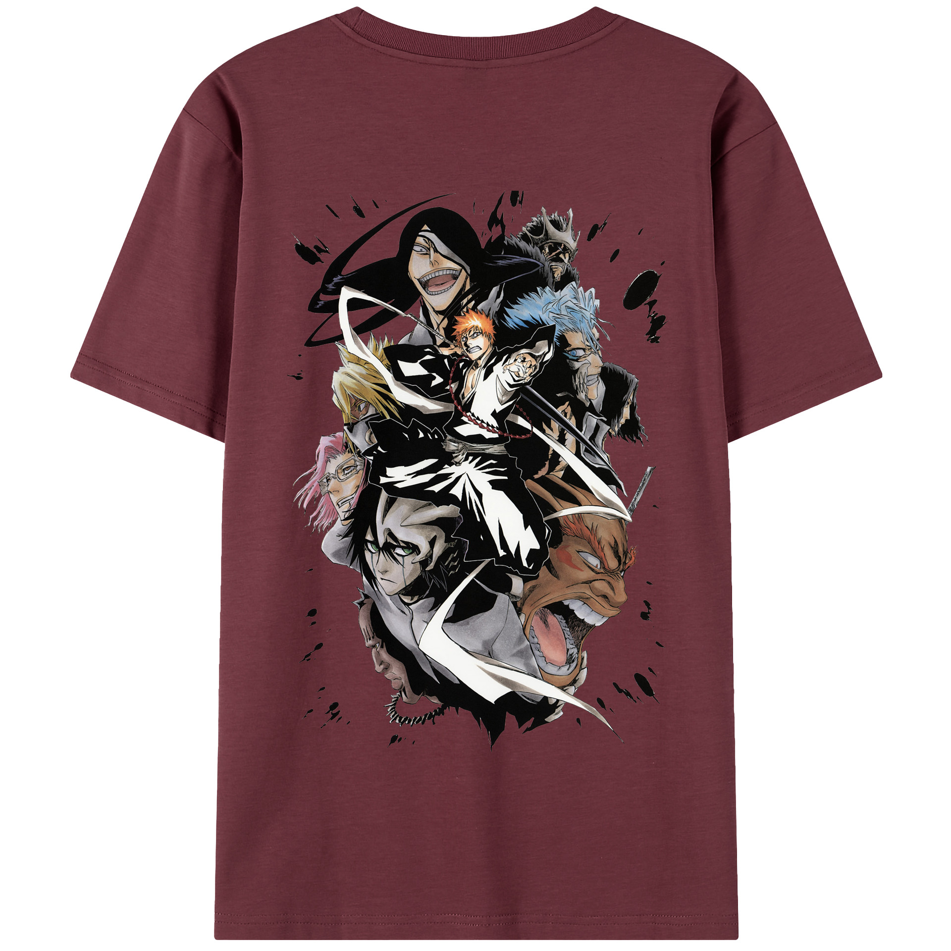 （画像用） ブリーチ 黒崎一護（くろさき いちご）BLEACH Kurosaki Ichigo 綿100％半袖Tシャツ（背面プリント）
